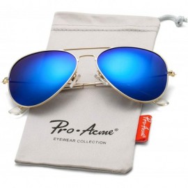 Round Classic Polarized Aviator Sunglasses for Men and Women UV400 Protection - CJ18RW6QDTO $19.87