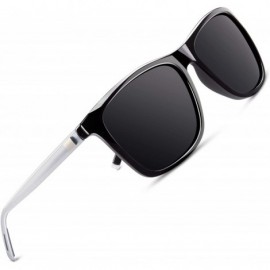 Square Polarized Sunglasses for Men Sports Sun Glasses Driving Cycling Fishing Shades - Black Frame/Grey Lens - CM18N6MK08N $...
