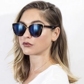 Oversized Women's Vintage Oversized Cat Eye Sunglasses Fashion Unisex Eye Glasses - Black - C0183MI49HG $19.62