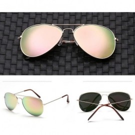 Sport Women Men Sunglasses Retro Glasses Unisex Holiday Casual Fashion Vintage Oversize Metal Frame Gradient Eyewear - CS196N...