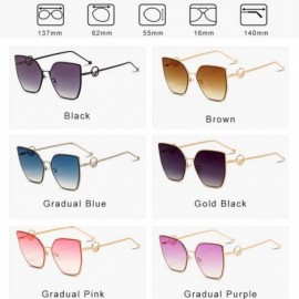 Butterfly Oversized Sunglasses for Women UV400 Protection Travel Driving Sunglasses Cat Eye Personality Sunglasses - C618WU3Z...