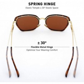 Shield Vintage Oversized Shield Frame Women's Polarized Sunglasses Holiday Sunglasses for Women with Gift Box O6371 - CM18Q5N...