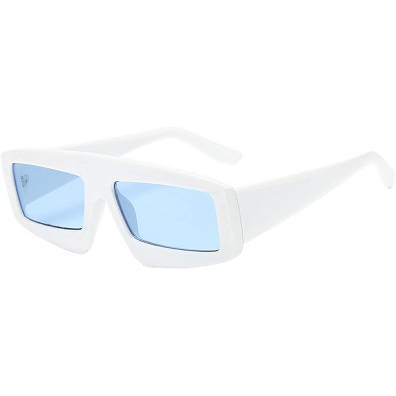 Sport Sunglasses Sports Polarized Goggles Polarized Glasses Eyewear - White Blue - CZ18QNLITDL $7.60