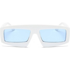 Sport Sunglasses Sports Polarized Goggles Polarized Glasses Eyewear - White Blue - CZ18QNLITDL $7.60