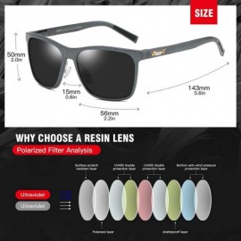 Goggle Unisex Metal Classic Polarized Sunglasses with UV400 Protection 3029H - Gunmetal Frame Gray Lens - CJ18HXRU22Z $26.87