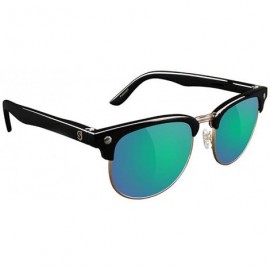 Wayfarer Morrison Half Rim Sunglasses - Black/Green - C717YAO3W4G $21.57