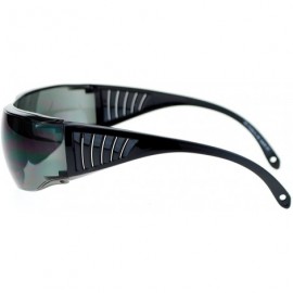 Goggle Fit Over Goggle Sunglasses Safety Glasses Wear Over Prescription - Black - C2126HILLB7 $7.46