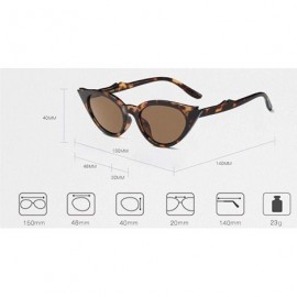 Cat Eye Retro Vintage Unisex Cat Eye Sunglasses Rapper Rhombic Shades Fashion Glasses - B - C518ST2GX8Q $8.51