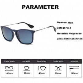 Square Sunglasses Scratch Resistant Lightweight Rectangular - Blue/Gradient Blue - CV18DRM2WUA $28.25