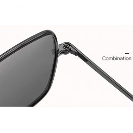 Square Classic Metal Square Myopic Polarized Sunglasses men retro Optical sunglasses Nearsighted glasses Female - C218YX754W4...