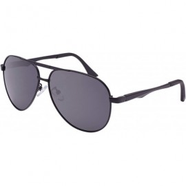 Goggle Aviator Polarized Military Sunglasses - Black - CX18QZ7MTRQ $39.74