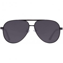 Goggle Aviator Polarized Military Sunglasses - Black - CX18QZ7MTRQ $17.86