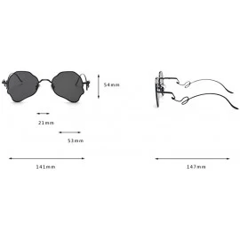 Oval Chic Women Brand Design Irregular Oval Transparent Party Sunglasses - Silver&clear - CM18LNQGX42 $25.17
