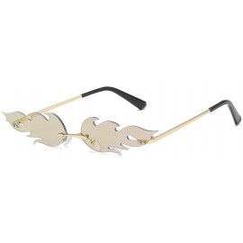 Rimless Vintage Glasses Sunglasses Frameless - C - CD19036Z9L6 $7.98