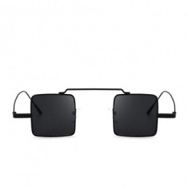 Square Women Fancy Small Square Sunglasses Integrated UV Candy Colored Quadrate Shades Outdoor Fashion Glasses (B) - CO18OZOW...
