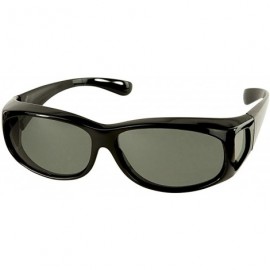 Wrap Sunglasses Wear Over Prescription Glasses Extra-Small Size- Polarized. - Black - C111FMHSVBX $16.31