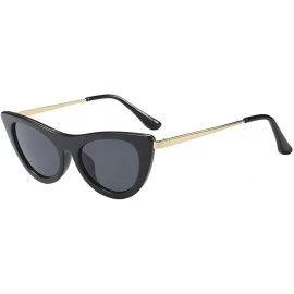 Wayfarer Casual Summer Sunglasses Women Cat Eye Shape UV400 Lenses Eyeglasses - Black - CS18G7U7IOG $14.12