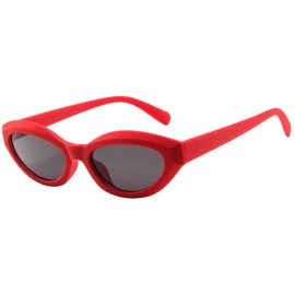 Goggle Women Men Vintage Retro Glasses-Unisex Oval Frame Sunglasses Eyewear - C - CN18OZHTG9H $19.61