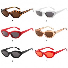 Goggle Women Men Vintage Retro Glasses-Unisex Oval Frame Sunglasses Eyewear - C - CN18OZHTG9H $7.74