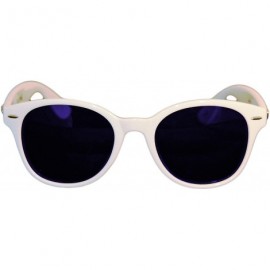 Round womens Woman to Blame Polarized Sunglasses Round Sunglasses - White - CW18220GGK6 $16.93