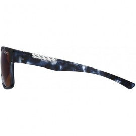 Round Overdrive Polorized Polarized Round Sunglasses - Blue Demi - C217Z39ANHD $20.06