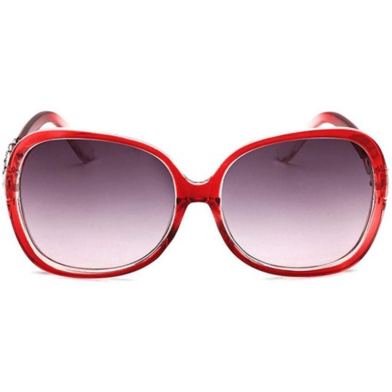 Square New Unisex Fashion Men Women Eyewear Casual Square Shape Sunglasses Sunglasses - Red - CU18SU936RC $14.09