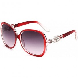 Square New Unisex Fashion Men Women Eyewear Casual Square Shape Sunglasses Sunglasses - Red - CU18SU936RC $14.09