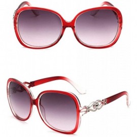 Square New Unisex Fashion Men Women Eyewear Casual Square Shape Sunglasses Sunglasses - Red - CU18SU936RC $14.09