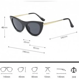 Wayfarer Casual Summer Sunglasses Women Cat Eye Shape UV400 Lenses Eyeglasses - Black - CS18G7U7IOG $14.12