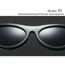 Wayfarer Casual Summer Sunglasses Women Cat Eye Shape UV400 Lenses Eyeglasses - Black - CS18G7U7IOG $14.12