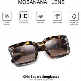 Oversized Square Sunglasses for Women Stylish Fashion Sunnies MS51805 - Demi - C618RXI3692 $10.40