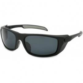 Wrap Premium Wrap Sunglasses with Adjustable Temples 570034 - Black - CB17YNRGY9W $14.53