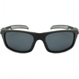 Wrap Premium Wrap Sunglasses with Adjustable Temples 570034 - Black - CB17YNRGY9W $14.53