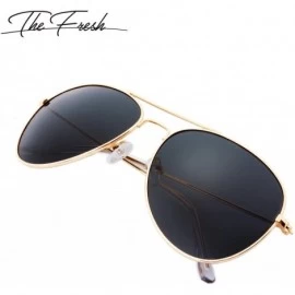 Aviator Classic Metal Frame Polarized Lens Aviator Sunglasses with Gift Box - 10-gold - CH194R2ZI9R $23.69