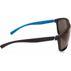 Square Men's An4249 Hand Up Square Sunglasses - Matte Black/Grey - CB18CAMAHH5 $45.41