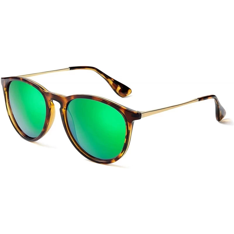 Round Polarized Sunglasses for Women UV400 Protection Classic Round Driving Fishing Hiking Sport Sun Glasses - CD194UT8IT8 $2...