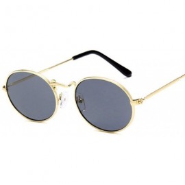 Sport 2019 Retro Round Yellow Sunglasses Women Brand Designer Sun Glasses For Women Alloy Mirror Sunglasses Female - CZ18W78L...