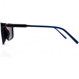 Rectangular p586 Trendy Rectangular Polarized- for Mens 100% UV PROTECTION - Black-black - C6192TGMOQS $23.76
