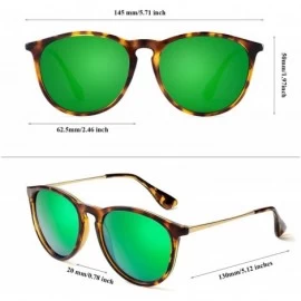 Round Polarized Sunglasses for Women UV400 Protection Classic Round Driving Fishing Hiking Sport Sun Glasses - CD194UT8IT8 $2...