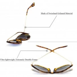 Round Polarized Sunglasses for Women UV400 Protection Classic Round Driving Fishing Hiking Sport Sun Glasses - CD194UT8IT8 $2...