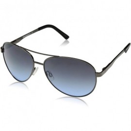 Rectangular Men's U937 Rectangular Sunglasses- 61 mm - Gunmetal - C41296VPM03 $20.59