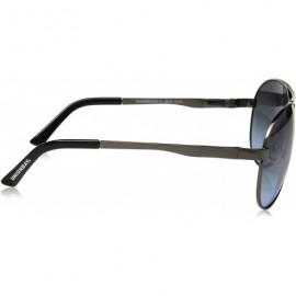 Rectangular Men's U937 Rectangular Sunglasses- 61 mm - Gunmetal - C41296VPM03 $20.59