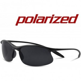 Wrap Polarized Sports Sunglasses for Men Women Tr90 Unbreakable Frame for Running Fishing Baseball Driving 8002 - C218DYNIEHY...