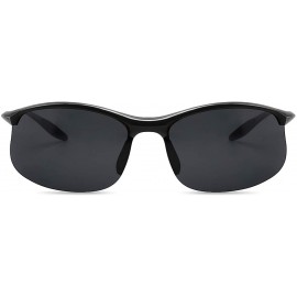 Wrap Polarized Sports Sunglasses for Men Women Tr90 Unbreakable Frame for Running Fishing Baseball Driving 8002 - C218DYNIEHY...