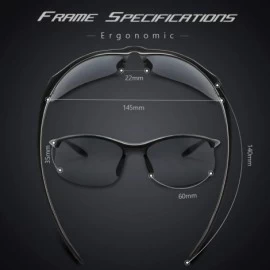 Wrap Polarized Sports Sunglasses for Men Women Tr90 Unbreakable Frame for Running Fishing Baseball Driving 8002 - C218DYNIEHY...