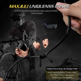 Wrap Polarized Sports Sunglasses for Men Women Tr90 Unbreakable Frame for Running Fishing Baseball Driving 8002 - C218DYNIEHY...