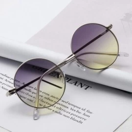 Aviator Sunglasses 2019 New Retro Metal Round Frame Colorful UV400 Outdoor Leisure 6 - 5 - CP18YZU336E $8.42