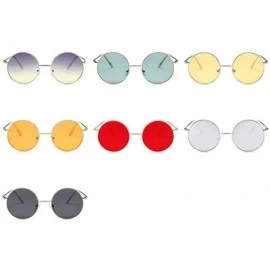 Aviator Sunglasses 2019 New Retro Metal Round Frame Colorful UV400 Outdoor Leisure 6 - 5 - CP18YZU336E $16.62