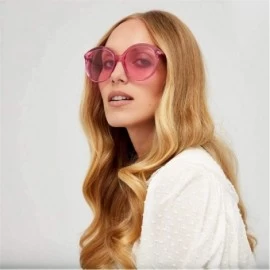 Oversized 2019 Candy Colors Sunglasses Women Retro P Glasses Sun Glasses UV400 Yellow - Black Gray - C318Y3O6AY2 $18.00