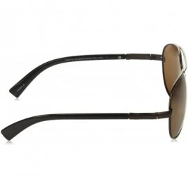 Aviator Men's S03982 Polarized Aviator Sunglasses- Bronze/Brown- 60 mm - CQ184THHDYK $55.21